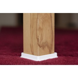 haggiy Piano Coasters, Furniture Coasters, Premium (Extremely Stable), White, 60 x 60 mm (Pack of 4)