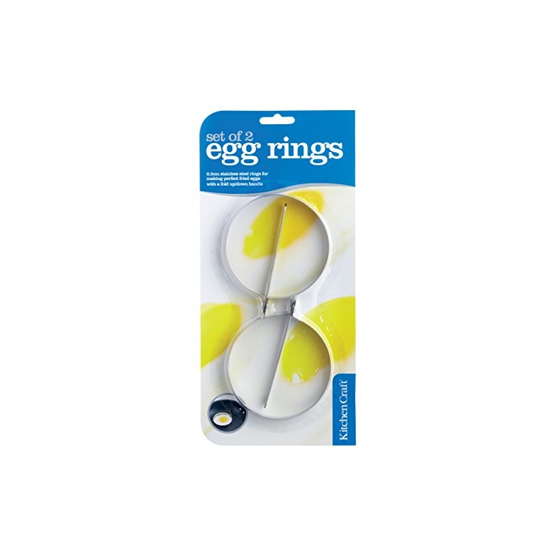 Kitchen Craft Egg Rings, Stainless Steel, Set of 2