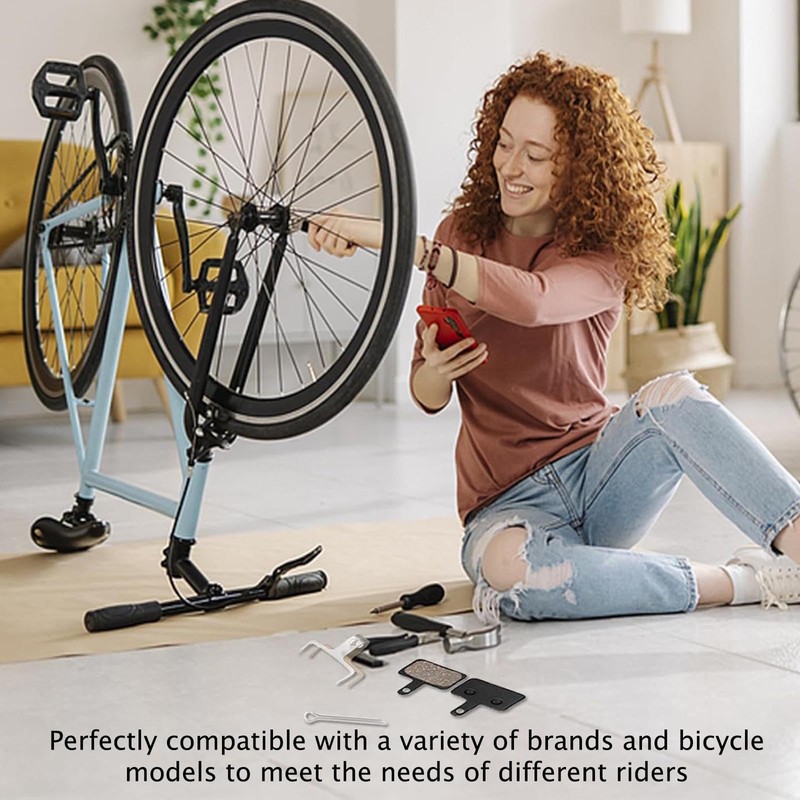 Pack of 4 Bicycle Brake Pads, Disc Brake Pads, Suitable