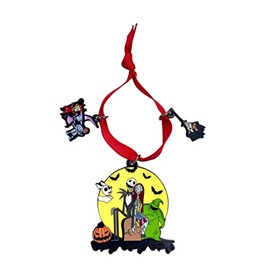Fandom Emporium Jack Skellington, Sally, Nightmare Ornament Gift Christmas Tree Winter Holiday Fandom Teen Adult Present Fan Pendant Durable