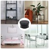 sourcing map 36 Pcs Round Plastic Plug, Black Tubing End