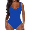 BelleLovin - Body sin mangas con cuello en V cuadrado