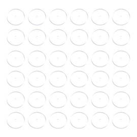 PATIKIL 100 Pcs Silicone Earring Back Stoppers, 7 mm Clear Disc Pads Stabilizer Earlobe Support Patches Non Pull Piercing for Studs, Heavy Earring