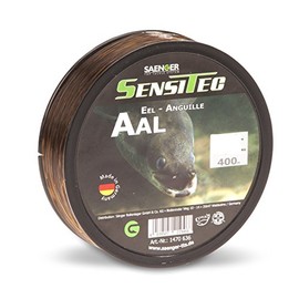 Sensitec Eel Diameter 0.30 mm/8,30kg/400 m New 2018 Monofilament Singer – Colour: Dark brown