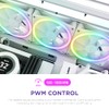 NZXT F120 RGB DUO TRIPLE PACK & RGB Controller [White]