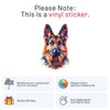 Triangulated German Shepherd Dog Sticker - Vinyl Waterproof Decal Quirky