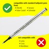 Online rollerball refill, line with 0,7mm, writing colour black, ISO
