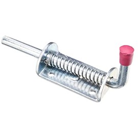 Merriway BH04491 150 mm (6 inch) Zinc Plated Spring Loaded Gate Stable Door Equestrian Bolt