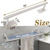 Vanloory Self Adhesive Bath Towel Bar, Stainless Steel Towel Racks