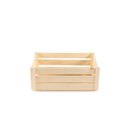 LARGE WOODEN CRATE PLAIN WOOD DECOUPAGE BIG MAKE IT VINTAGE PD31-L