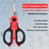 2 x Professional Electrician's Scissors, Carbon Steel Scissors, Household Scissors,