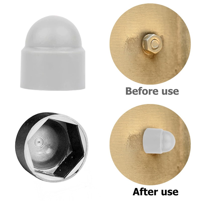 ZWWOGE M8 Protective Caps, Hexagonal, Pack of 30 Cover Caps