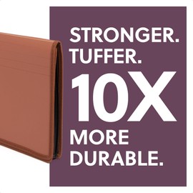 Smead Tuff Premium Poly Wallet, Accordion File Organizer for File Folders, Legal Size, 5-1/4 inch Expansion, Office Supplies, Document Organizer (73789)