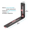 6 PCS 6-1/8" x 4" Black Adjustable L Corner Brace