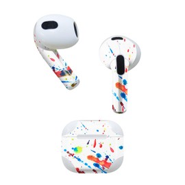 AirPods 3rd Generation Design Skin Seal for Airpods 3 Compatible with Airpods 3 for 3rd Generation (2021) Earphone Cover Decoration Accessory Deco Sticker 006948 Ink Colorful