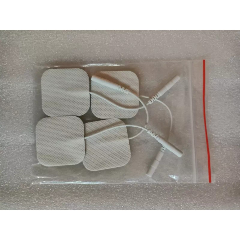 Electrodos Electro Estimulador Tens 4 Piezas 4x4 Cm