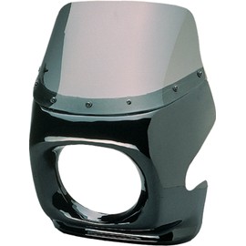 Maier USA Small Sport Fairing Round Headlight - Black - 005110