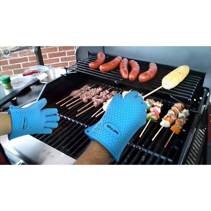 BBQ Grilling Gloves Oven Mitts Gloves for Cooking Baking Barbecue