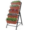 SEJOV Vertical Raised Garden Bed Stand Elevated Vegetables w/5 Container