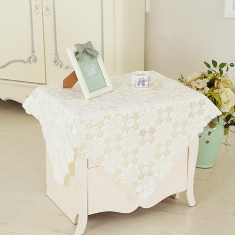 Bedside Table Cloth Multifunctional Dustproof Waterproof Scratchproof Nightstand End Table