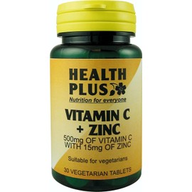 Health Plus Vitamin C + Zinc : Antioxidant supplement : 30 tablets