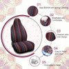 uxcell Universal Soft Blanket Bucket Seat Cover Mat for Car