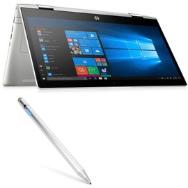 BoxWave Stylus Pen Compatible with HP ProBook x360 440 G1 - AccuPoint Active Stylus, Electronic Stylus with Ultra Fine Tip for HP ProBook x360 440 G1 - Metallic Silver