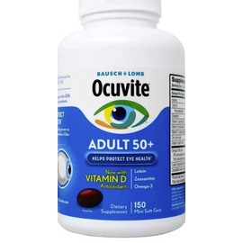 Bausch Lomb Ocuvite Adult 50+ Eye Vitamin & Mineral Supplement - 150 gels 2/2027