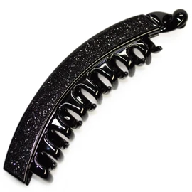 Viragio vi-0387a Banana Clip, Large, Large, Hair Clip, Simple, Hair Clip, Hair Accessories, Hair Clip, Women's, Brand, Black