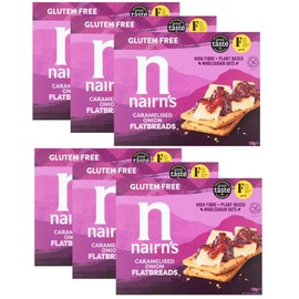 Nairn's Gluten Free Caramelised Onion Flatbreads 150g (Pack of 6)