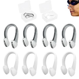 ClcIosis Pack of 10 Nose Clips Swimming Children Breathing Aid Child-friendly Nose Clip Nose Clip Waterproof Comfortable Safe for Swimming Training Swimming Trips Water Fun Secure Hold Lightweight