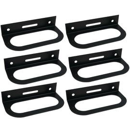 The ROP Shop | (Pack of 6) Powder Coated Metal Light Mounting Bracket for 6" Oval Light for RV