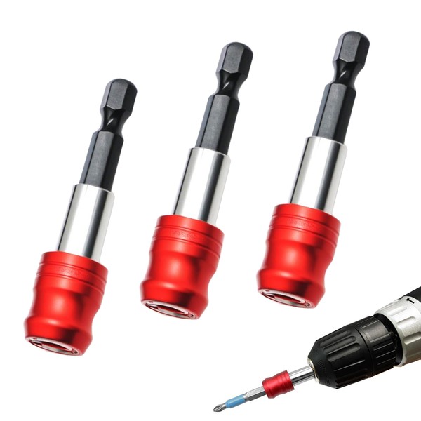 3 Pcs Hex Shank Drill Bit Holder Holders Rugged Steel