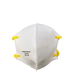 Makrite Industries N95 Mask, NIOSH Approved, SEKURA, 20 Per Box, Foldable, Latex-Free, Snug Fit with Sponge Nose Pad and Overhead