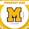 MWOOT 12PCS Iron on Letter M Patches, Embroidered Applique DIY