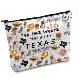 FOTAP Texas Trip Makeup Bag The Lone Star State Gift Texas Souvenir Gift Texas Travel Bag Texas Housewarming Gift Texas Vocation Gifts (Texas)