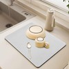 TAOTOO Diatomaceous Earth, Drying Mat, Quick Drying Mat, Dish Drying
