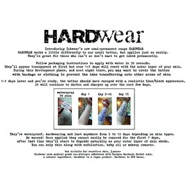 Semi-Permanent Tattoo | 1 sheet + 1 FREE | Hand and Finger tattoos | Lasts 1 to 2 weeks | Fool Friends | SAFE Herbal Inks |A6 size sheets