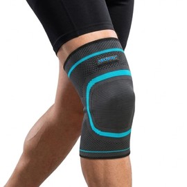 MEDWAY  Rodillera Elástica Deportiva Premium Color Negro - Azul                                                                                       