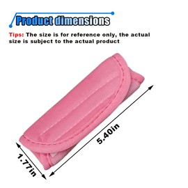 2PCS Car Grab Handle Cover, Soft Plush Car Grip Gloves Auto Inner Door Pull Handle Cover, Anti-Scratch Car Handle Protector Auto Interior Accessories for Most Vehicles (Pink)