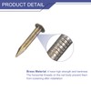 uxcell 140Pcs Small Tiny Nails 2x15mm(DxL) Tiny Brass Nails Hardware