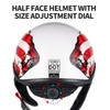 VCOROS Half Helmets Motorcycle VHF04 Open Face Sun Visor Quick