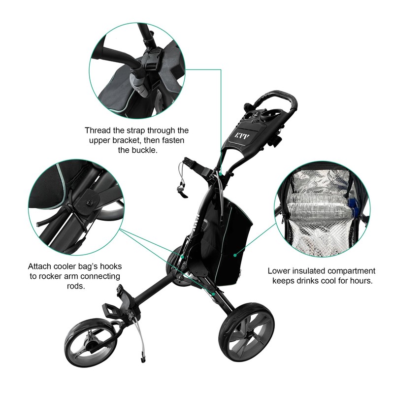 KVV Insulated Cooler Bag for Golf Carts New Version