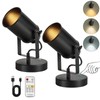 Vitnucrol Rechargeable Spot Lights Indoor with Remote, 5500mAh Battery Operated