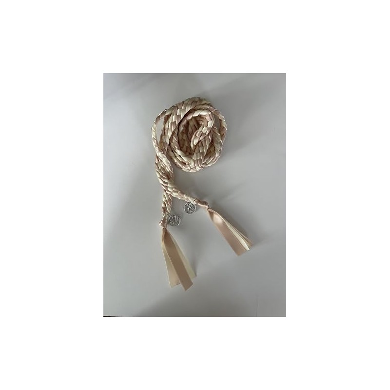 Blush and Ivory Handfasting Cord with Tree of Life- Wedding-