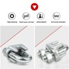YZTONGPAO 5/8'' Heavy Duty Zinc Plated Wire Rope Cable Clip