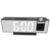 Projection Digital Alarm Clock USB Charging Automatic Dimming LED Mirror