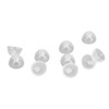 10pcs Sound Amplifier Closed Domes Single Layer Double Hole Silicone