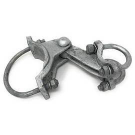 (4 Count) Industrial 180° Arm Hinges for Industrial and Commercial Chain Link Gates Malleable (4")