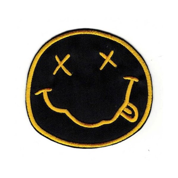 PSL Nirvana Smiley Premium Quality Embroidered Iron on Patch -
